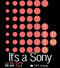 It's a Sony