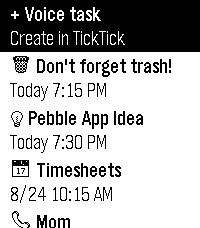 TickTick Timeline