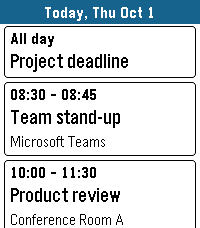 Calendar for Office 365