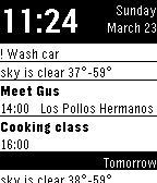 Agenda Watchface