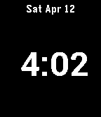 Plain watch with date