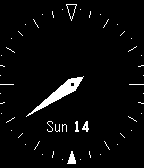 24h analog clock