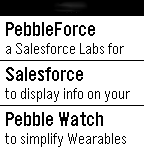 PebbleForce for Salesforce