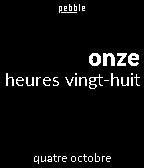 Minimalist Text Watchface