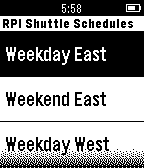 RPI Shuttle Schedule