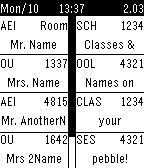 School Schedule for Pebble