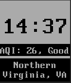Pebble Air Quality Indicator