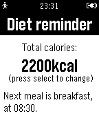 Diet reminder