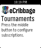eCribbage Tournaments