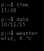 Console Time & Weather