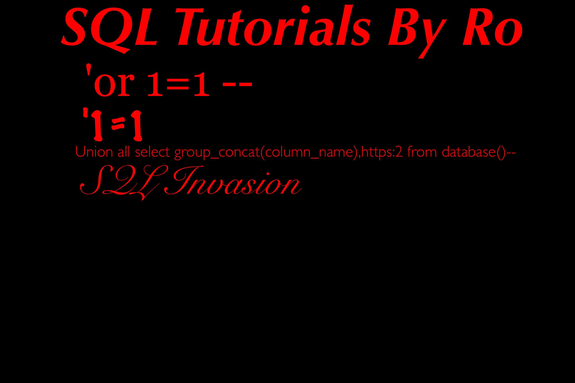 SQL Episode 1