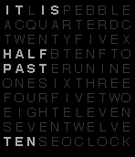 Text based on QLOCKTWO