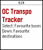 OC Transpo Tracker