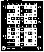 11 Weeks Calendar