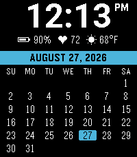 MonthGrid Watchface