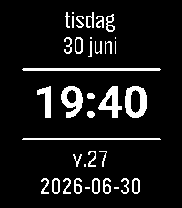 Enkel Svensk klocka