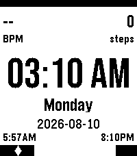Max's minimalist watchface