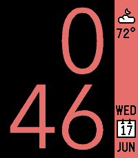 TimeStyle with battery reporting